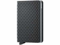 SECRID Slimwallet Cubic Geldbörse / Portemonnaie - black-titanium - 6,8x10,2x1,6 cm