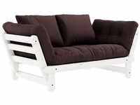 Karup Design BEAT Schlafsofa - white/brown - Sofa: 162x80x77 cm, Bett: 200x80x37 cm