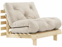 Karup Design ROOTS Schlafsessel - raw/beige - Sessel: 105x90x85 cm, Bett: 200x90x20