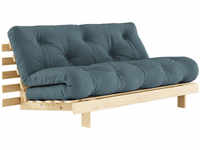 Karup Design ROOTS Schlafsofa - raw/petrol blue - Sofa: 160x105x85 cm, Bett: