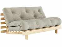 Karup Design ROOTS Schlafsofa - raw/linen - Sofa: 160x105x85 cm, Bett: 200x160x25 cm