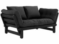 Karup Design BEAT Schlafsofa - black/dark grey - Sofa: 162x80x77 cm, Bett: 200x80x37