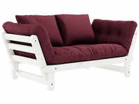 Karup Design BEAT Schlafsofa - white/bordeaux - Sofa: 162x80x77 cm, Bett: 200x80x37