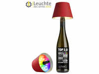 Sompex TOP 2.0 Akku-Flaschenleuchte - Lampenschirm für Bottles - rot - Ø 12,5 cm -