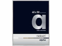 Nielsen Design Nielsen Alpha Aluminium-Bilderrahmen - silberfarben matt - Rahmen: