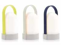 Remember URI Piccolos LED-Leuchten 3er-Set - gelb-grau-blau - 3er-Set - Ø 8,5 cm -