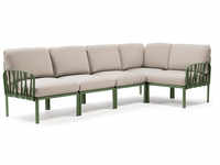 Nardi Komodo 5 Modul Sofa Outdoor - agave/techpanama - Breite: 294 cm, Höhe: 80 cm,