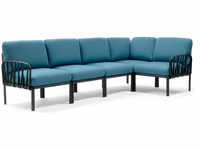 Nardi Komodo 5 Modul Sofa Outdoor - antracite/adriaticsunbrella - Breite: 294 cm,
