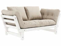 Karup Design BEAT Schlafsofa - white/beige - Sofa: 162x80x77 cm, Bett: 200x80x37 cm