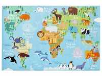 Obsession My Torino Kids Kinder- & Spielteppich - world map - 80x120 cm