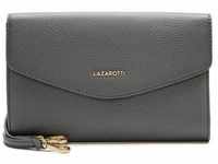 Lazarotti Bologna Leather Clutch Tasche Leder 23 cm grey