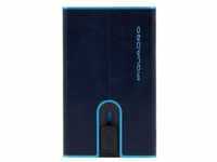 Piquadro Black Square Kreditkartenetui RFID Schutz Leder 6 cm night blue