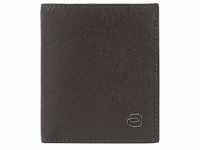 Piquadro Black Square Geldbörse RFID Schutz Leder 8.5 cm dark brown