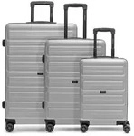 Redolz Essentials 08 3-SET 4 Rollen Kofferset 3-teilig silberfarben