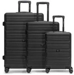 Redolz Essentials 08 3-SET 4 Rollen Kofferset 3-teilig schwarz