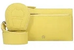 AIGNER Isa Umh&auml;ngetasche Leder 24 cm gelb