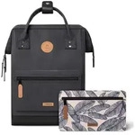 Cabaia Adventurer Nubuck Medium Daypack 38 cm Laptopfach schwarz