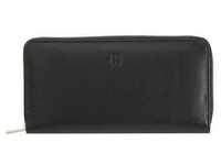 DuDu Geldbörse RFID Schutz Leder 20 cm black