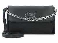 Calvin Klein Re-Lock Umhängetasche 19 cm ck black smooth