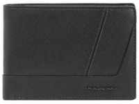 Piquadro Carl Geldbörse RFID Schutz Leder 12.5 cm black
