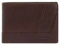 Piquadro Carl Geldbörse RFID Schutz Leder 12.5 cm dark brown