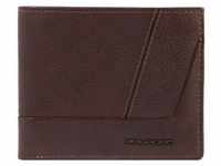 Piquadro Carl Geldbörse RFID Schutz Leder 11 cm dark brown