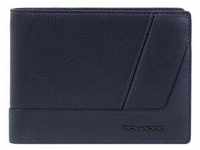 Piquadro Carl Geldbörse RFID Schutz Leder 12.5 cm blue