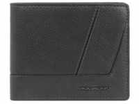 Piquadro Carl Geldbörse RFID Schutz Leder 11 cm black