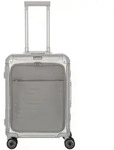 Travelite Next 4-Rollen Kabinentrolley Aluminium 55 cm Laptopfach grau