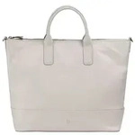DuDu Halmahera Shopper Tasche Leder 40 cm weiss