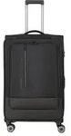 Travelite Crosslite 5.0 4 Rollen Trolley L 77 cm mit Dehnfalte schwarz