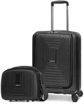 Redolz Essentials 14 Kofferset 2 tlg. Kabinentrolley mit Dehnfalte + Beautycase 
