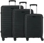 d&n Travel Line 4600 4 Rollen Kofferset 3-teilig schwarz