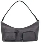 Liebeskind Schultertasche Leder 29 cm grau