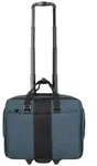 Dermata 2 Rollen Businesstrolley 44 cm Laptopfach blau