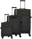 Travelite Briize 4 Rollen Kofferset 3-teilig mit Dehnfalte grau