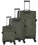 Travelite Briize 4 Rollen Kofferset 3-teilig mit Dehnfalte oliv