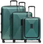 Redolz Essentials 14 4 Rollen Kofferset 3-teilig mit Dehnfalte gr&uuml;n