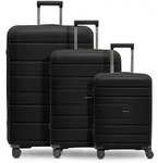 Redolz Essentials 11 3-SET 4 Rollen Kofferset 3-teilig schwarz