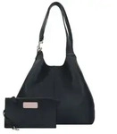 Coccinelle C-Easy Schultertasche Leder 34 cm schwarz