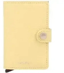 Secrid Miniwallet Kreditkartenetui RFID Schutz Leder 6.5 cm gelb