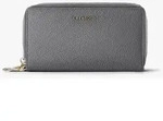 Lazarotti Bologna Leather XL Double Zip-Around Geldb&ouml;rse RFID Leder 20 cm grau