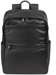 DuDu Sydney Daypack Leder 42 cm Laptopfach schwarz
