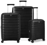 Roncato B-Flying Move 4 Rollen Kofferset 3-teilig mit Dehnfalte schwarz