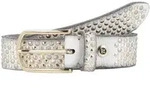 b.belt Nieteng&uuml;rtel Leder 100 cm grau