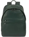 DuDu New York Daypack Leder 41 cm Laptopfach gr&uuml;n