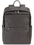 DuDu Sydney Daypack Leder 42 cm Laptopfach grau