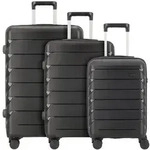 d&n Travel Line 4100 4 Rollen Kofferset 3-teilig schwarz