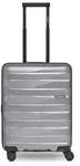 Bergpfeil Travel 4-Rollen Kabinentrolley S 55 cm mit Dehnfalte silberfarben