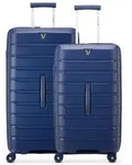 Roncato B-Flying Trunk 4 Rollen Kofferset 2-teilig blau